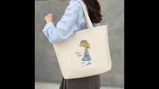 Cool Handbags under ₹300 | Canvas Printed Zipper Women Handbags | 65% off limited time offer