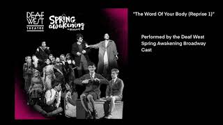 “The Word Of Your Body (Reprise 1)” Deaf West Spring Awakening Final Broadway Performance [CC]