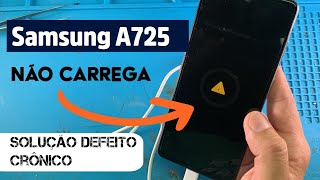 Samsung A725 não carrega. Defeito crônico