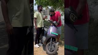 2 helmet giving byola with bike #trending #automobile #apachee #tamilmusic #music #comedy