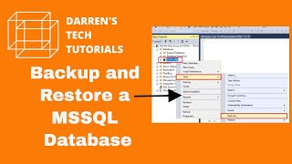 SQL server backup and restore SSMS