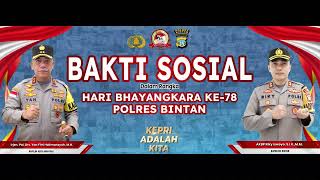 Bakti Sosial 3 Tempat Ibadah, Polres Bintan Gotong Royong dalam rangka Hari Bhayangkara ke-78