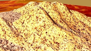 3D geology map with real rock textures