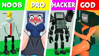 LEGO ALL Characters in Skibidi Toilet: Noob, Pro, HACKER! | Skibidi Toilet (Collection #283)