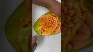 Fruit carving papaya ❤️🥰🍉 #shorts #youtubeshorts #trending