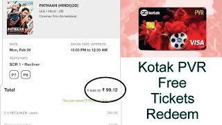 Kotak PVR Credit Card से मूवी टिकट बुक करने पर कितना चार्ज देना होगा ? | Kotak PVR Gold