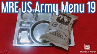 MRE US Army Menu 19