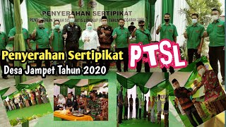 Penyerahan Sertipikat PTSL Oleh Bupati Bojonegoro di Desa Jampet Ngasem Bojonegoro