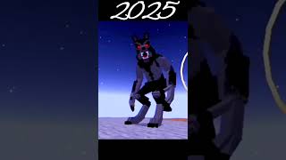 Minecraft werewolf transformation in different years #minecraft #shorts