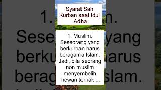 Syarat Sah Kurban saat Idul Adha