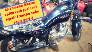 How to fix a leaking carburetor fuel leak. You might not know about 1983 Yamaha Maxim xs400 Part 2