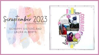 Scraptember Day 16 ~ Paper Tearing | 12x12 Scrapbook Layout