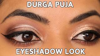 Durga Puja Makeup Tutorial: Festive Eyeshadow Look