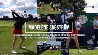 Madelene Sagström Golf Swing Driver (FO & DTL) AIG Women's Open (Walton Heath Golf Club) August 2023