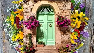 This door is so beautiful flowers! (HD1080p)