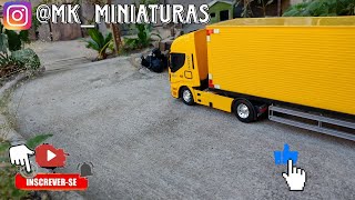 viajando com meu caminhão Iveco baú #brinquedos #miniaturas #miniaturasdecaminhão #minis