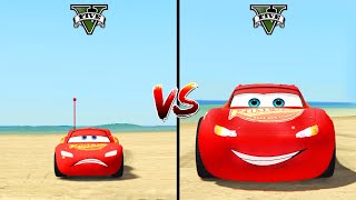 Big & Small McQueen vs Chick Hicks vs Tow Mater vs King Dinoco vs Duch Hudson - BeamNG.Drive