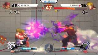 Infiltration (Evil Ryu, Abel) vs Momochi (Ken, Elena) - EVO 2015 USF4 - Top 8 Winners