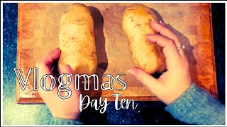 Vlogmas DAY 10: Potato crafting and a minor meltdown. For health. 💪