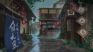 #Футаж дождь на улице аниме ◄4K•HD► #Footage anime rain