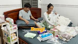 Xếp đồ chuẩn bị giỏ đi sanh Bánh Mì |Hy và Ni