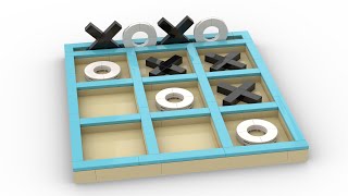 Tic Tac Toe  game, LEGO variation, speed build, MOC