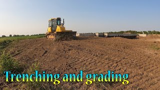 Starting On The Water Line And Finishing Grading Around The Basement