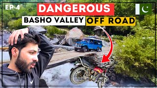 Skardu Ka Subse Mushkiltareen OffRoad Track 😱☠️ || Basho valley😍 Isb To SKardu bike tour || Ep 4