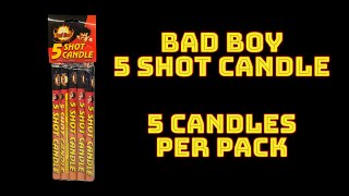 Bad Boy 5 Shot Candle