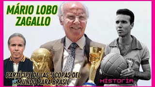 Mário Lobo Zagallo 🇧🇷 | PRESENTE EN LOS 5 TITULOS DEL MUNDO DE BRASIL | historia documental