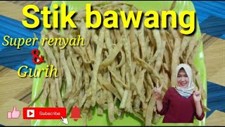 Resep dan cara membuat stik bawang yang renyah dan gurih