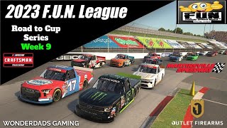 WonderDads Gaming: iRacing 2023 FUN League Road to Cup Season Race 9 at Martinsville