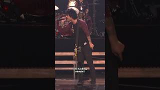 Billie Joe Armstrong’s EPIC Meltdown at iHeartRadio 🎸 #GreenDay #shorts