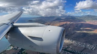 American Airlines Boeing 777-200ER Descent and Landing in Honolulu