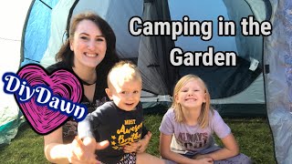 Camping in the garden | putting up a tent | DiyDawn