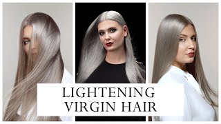 BLEACH? PLEASE! | Lightening Virgin Hair | PLEX LIGHTENER