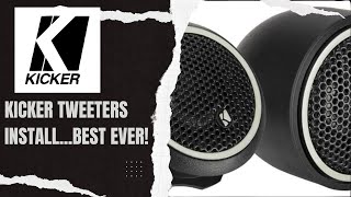 Installing Kicker Tweeters...Crazy Loud Results!!!