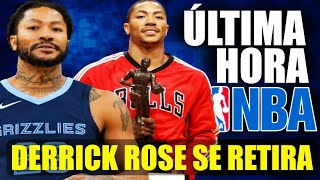 🚨OFICIAL🚨 Derrick Rose SE RETIRA de la NBA 💥 El mayor "What IF" de la historia ?? 🤔 ULTIMA HORA NBA