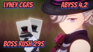 Lyney Boss Rush in 29s [Abyss 4.2 Second Half] Day 1