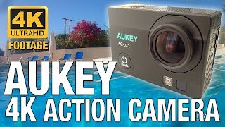 Aukey 4K Action Camera overview (video in 4k) + underwater footage