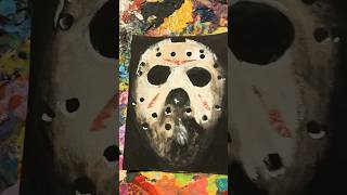 Friday the 13th  #art #acrylicpaint #artshorts #shorts #viralart #viralshorts #painting #shortvideo