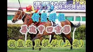 賽馬投資-2/11/2022 香港賽馬第4場貼士心水 WIN PLACE 3X4 HK Horse Racing Tips R4