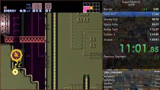 Super Metroid. 100% in 1:31:56 (1:00 IGT)