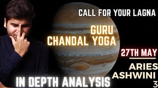 GURU CHANDAL YOGA ! 27TH MAY (JUPITER VS RAHU ) WHY EXISTENCE ? #jupitertransit2023 #astrology