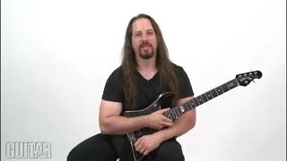 John Petrucci about the recording of the acoustic intro from "On the Backs of Angels"