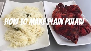 How to make plain pulaw