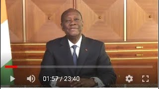 Vœux de nouvel an 2022: Le message du président  de la république Alassane Ouattara.