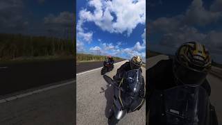 Kawasaki Zx10r vs Yamaha r1 #zx10r #kawasaki #r1 #shorts #