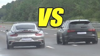 PORSCHE 911 TURBO S VS AUDI RS6 vs BMW M5 & MORE!