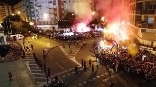 Recibimiento autobús Valencia - Barça de Copa 8/2/18